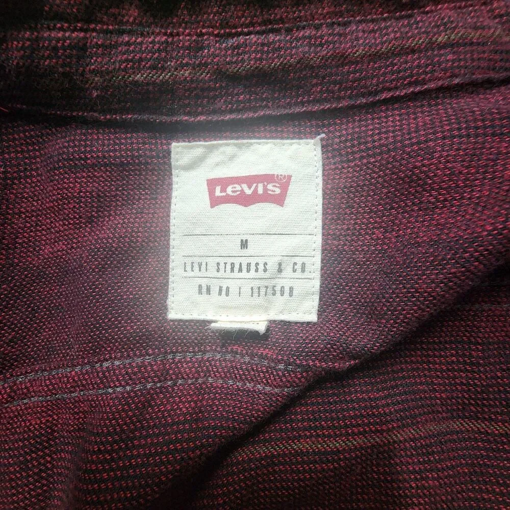 Levi's Striped Long Sleeve Button Down Men's Shirt Size M